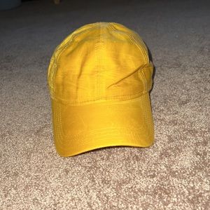Mustard yellow baseball cap